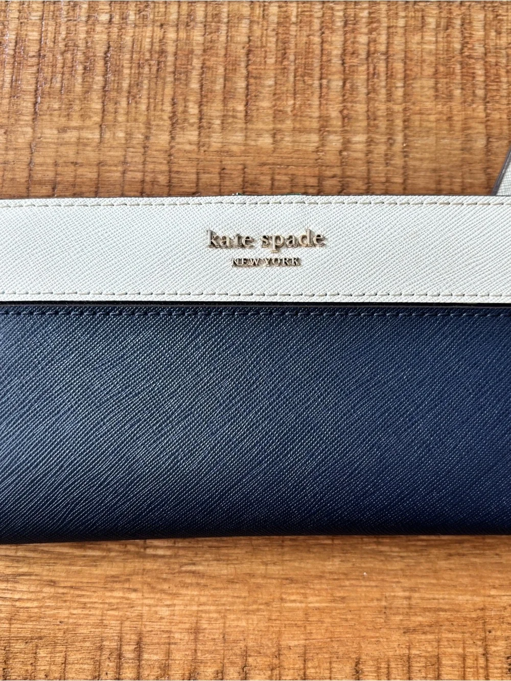 Kate Spade Two-Tone Navy and White Wallet